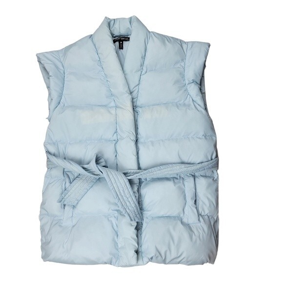 Aqua X Scout The City Belted Puffer Jacket / Vest, Small, New With Tags w/ Flaw - Picture 11 of 16